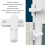 Durable White T Shape Window Latch - Anti Theft Aluminum Security 4