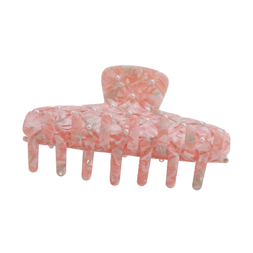 Durable Orange Hair Claw Clips with Pearls â Anti Slip Fashion Gift