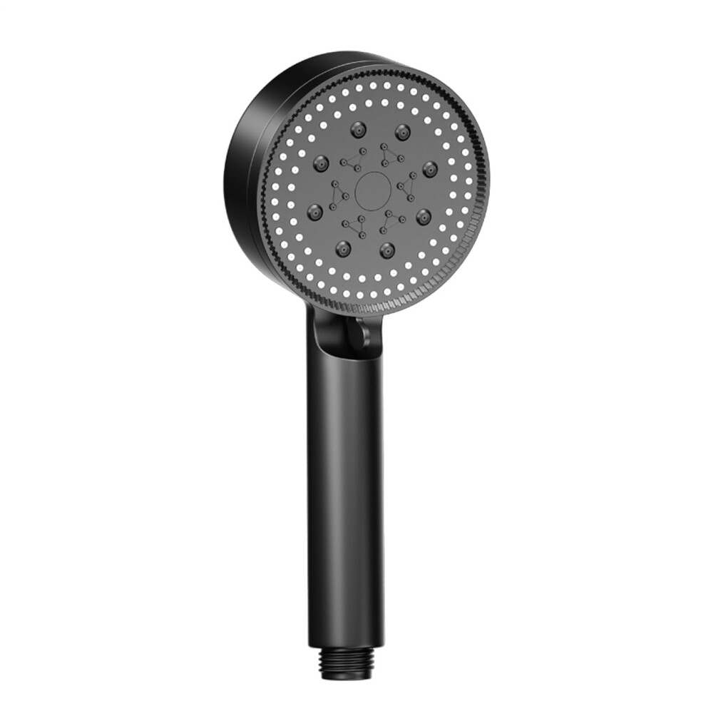 Handheld Shower Head Rainfall Sprayhead 5 Mode Adjustable Water Saving Shower Nozzle Black 9393856236466