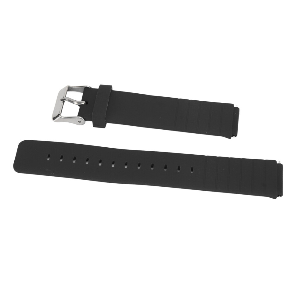 Adjustable Silicone Replacement Wristband For T1, Soft Quick Release Strap Black 7651353070214