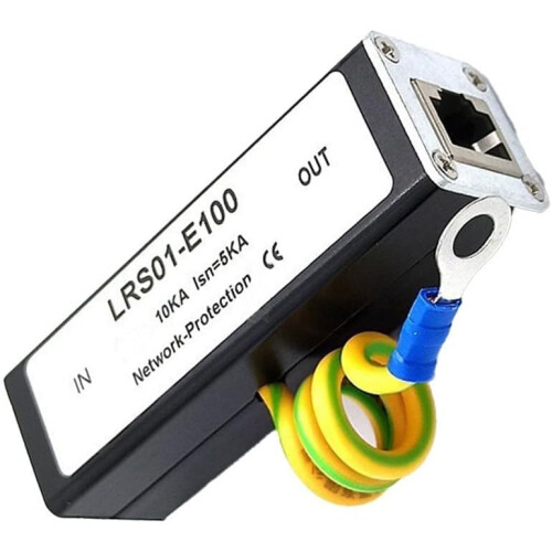 RJ45 Surge Protector Light Protection Device 10KA Single Channel For PoE Camera Server Switch Access Point 2