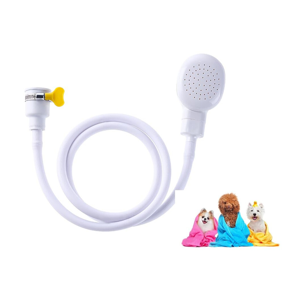 Bath Sink Single Tap Shower Attachment Head Hose Spray White Handheld Shower Head Sink-Hose Attachment For Faucet 9016109324535
