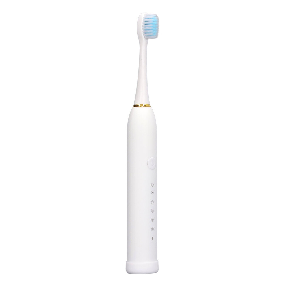 Rechargeable Electric Toothbrush 4 Heads With 6 Modes And Ipx7 White