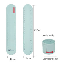 Silikon-Memo-Armband 237x46x2 mm 43 g gelb
