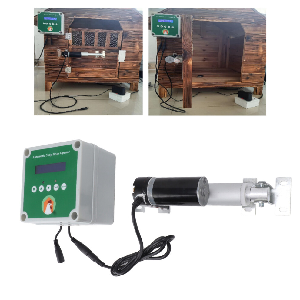 Electric Poultry House Door Kit with Light Sensor & Time Adjustment-image-OPC-PKZ7SM8-NEW