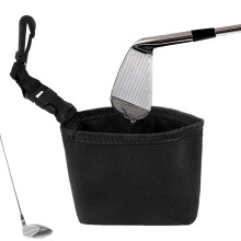 Golf Club Cleaning Bag Waterproof Portable Removable Golf Club And Ball Cleaner Pouch For Golf Enthusiasts