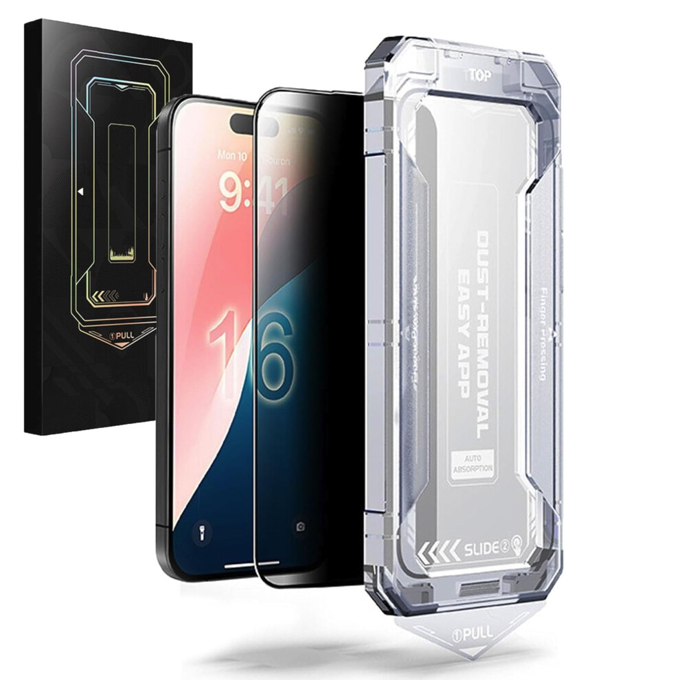 Tempered Glass Screen Protector 2-Pack Privacy Edition 16+ Anti Scratch Antifingerprint Bubble Free Hd Clear 9016109324764