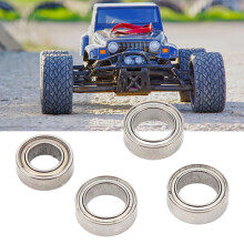 RC-Auto Stahllagersatz für SCY 16101 16102 16103 16201, 4 Stück, Silberfarbe