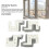 Windproof ABS Window Lock Stopper 88 Type Dustproof Sealing Lock 11