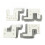 Windproof ABS Window Lock Stopper 88 Type Dustproof Sealing Lock 14