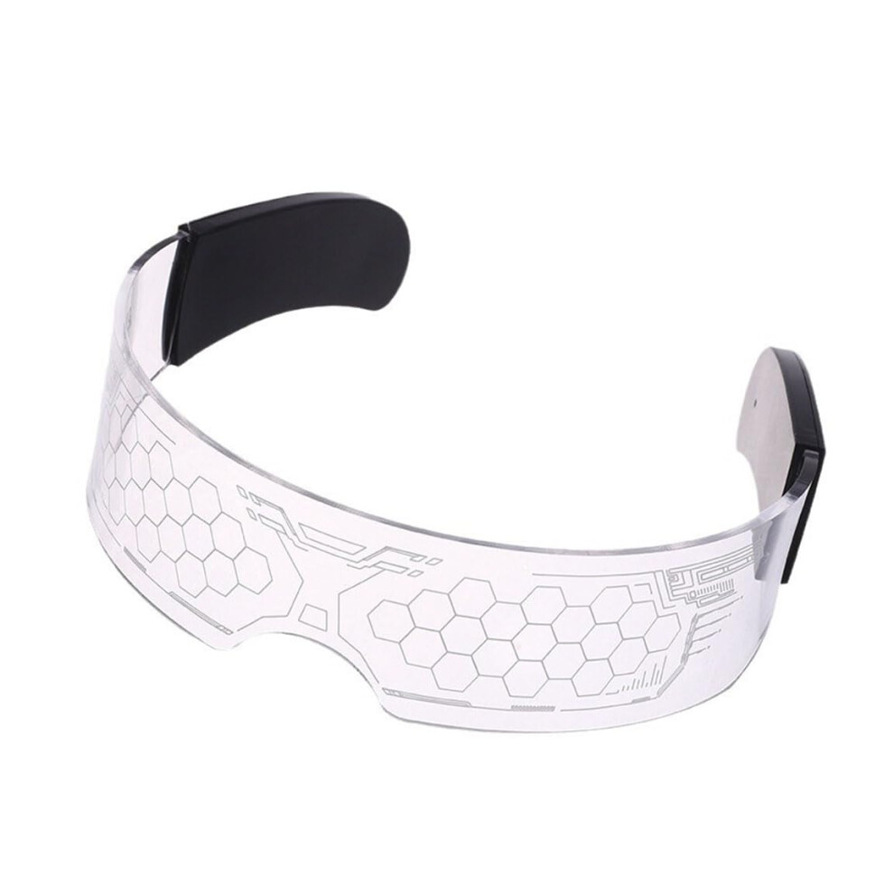 Led Colorful Luminous Technology Glasses 3D Stereoscopic For Nightclub Music Festival Unisex Cyberpunk Honeycomb Design Light 9393856237524