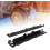 2Pcs Car Wheel Toe Alignment Tool Plate With Tape Rust Resistant Compact Saving Space Universal Black 4