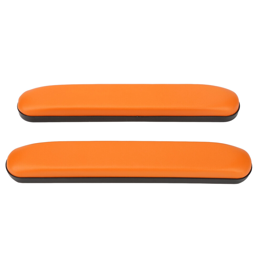 Orange 33.5Cm Pu Leather Wheelchair Arm Pads Universal & Waterproof