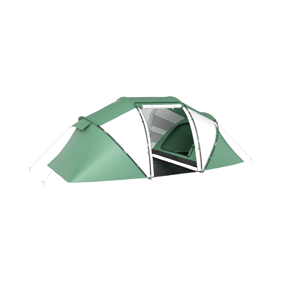 UV Protection Camping Tent 4-6 Man Green and White Lightweight Waterproof Easy Setup for Outdoors and Family Trips-image-OPC-PKZ7WD9-NEW
