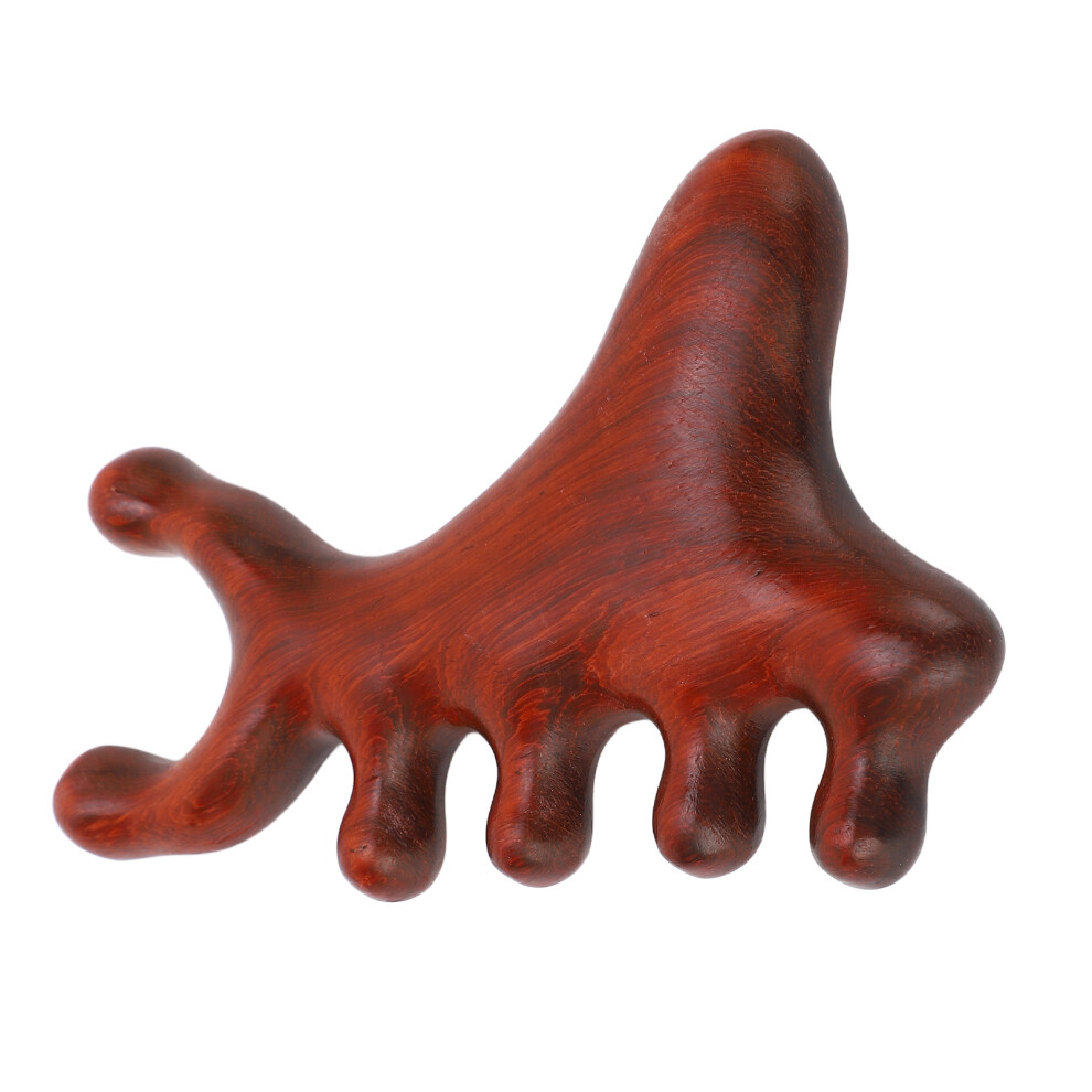 Wooden Massage Comb with Wide Teeth - Fish Shaped, Reduces Stress