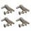 4PCS Silver Metal Violin Fine Tuners 1/2 Size String Adjuster Accessory 11