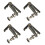4PCS Silver Metal Violin Fine Tuners 1/2 Size String Adjuster Accessory 12