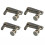4PCS Silver Metal Violin Fine Tuners 1/2 Size String Adjuster Accessory 8