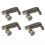 4PCS Silver Metal Violin Fine Tuners 1/2 Size String Adjuster Accessory 14