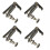 4PCS Silver Metal Violin Fine Tuners 1/2 Size String Adjuster Accessory 13