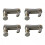 4PCS Silver Metal Violin Fine Tuners 1/2 Size String Adjuster Accessory 15