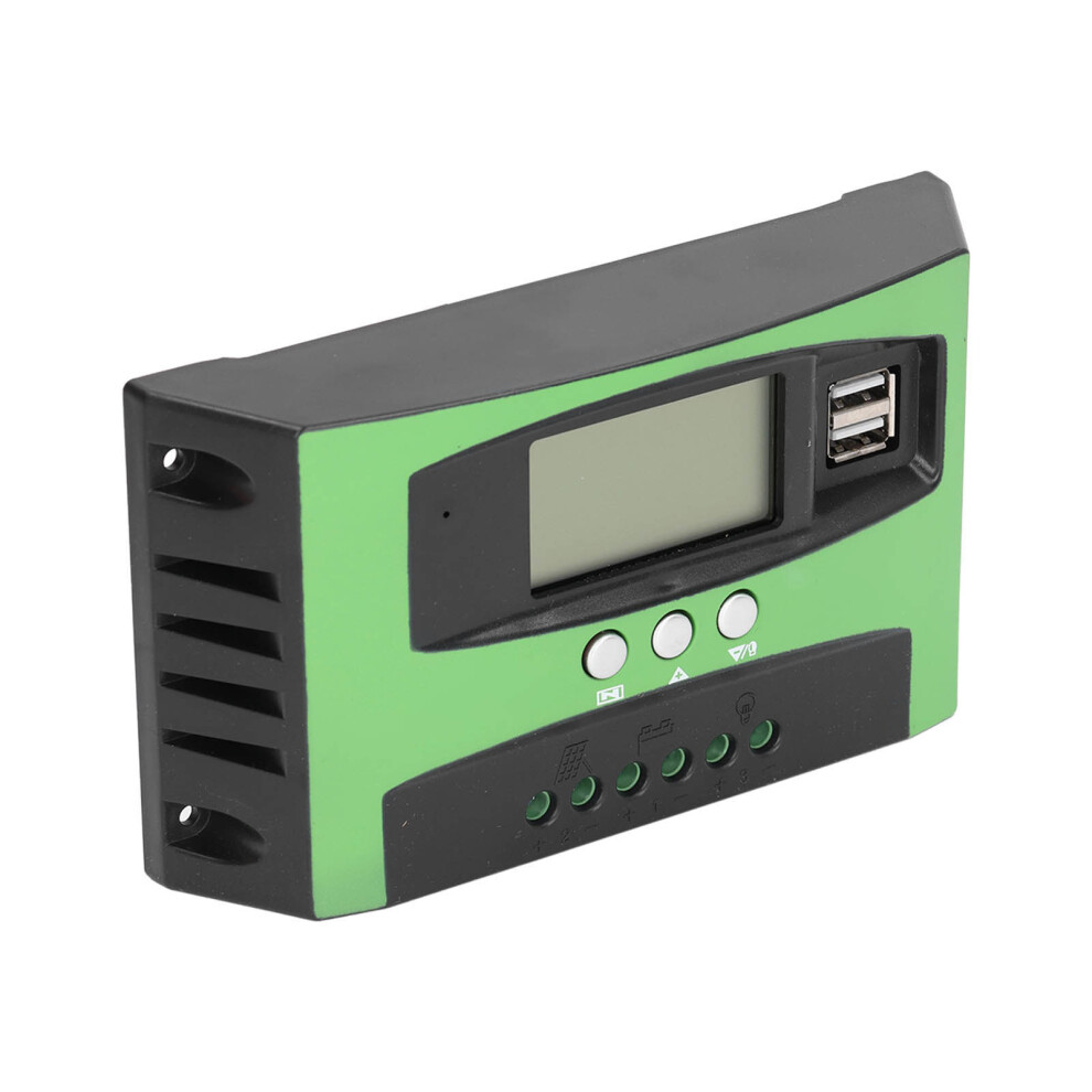 Solar Charge Controller 12V/24V 100A Lcd Display Intelligent Regulator 8341353098873