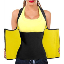 Women's Sauna Vest Black Size S Body Shaper Sauna Shirt Sport Tank Top Slimming Fitness Vest Sweat Vest