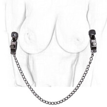 Nipple Clamp with Chain Adjustable Nipple Chain, Labia Clamp, Breast Chain Fetish Toy For Women Men Beginners