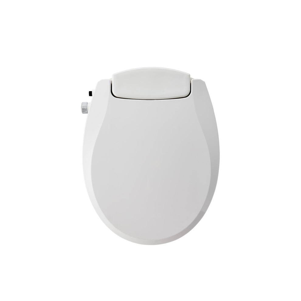 Bidet For Toilet, O Shape, Double Nozzle, Front/Back Cleaning, Adjustable Pressure, Easy Install, No Electricity 9084446334098