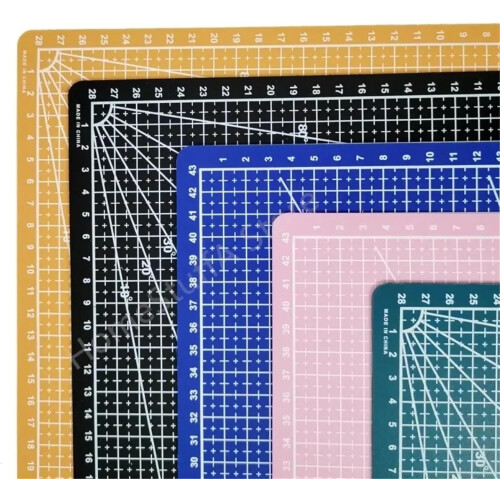 PVC Cutting Mat A3 A4 A5 Size, Single-Side Patchwork Pad For Workbench Sewing, Leather Cutting And Papers, Green 1