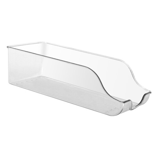 Clear PET Plastic Storage Bin - 33.5x14.5x9.5cm Household Organizer 2