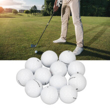 12PCS Lightweight Synthetic Rubber Practice Golf Balls for Men & Women