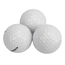 3Pcs Double Layer Golf Practice Balls - Synthetic Rubber & Sarin Material