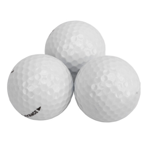 3Pcs Double Layer Golf Practice Balls - Synthetic Rubber & Sarin Material