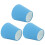 Soft Lighting E14 Retro Blue Fabric Lampshades 3pcs for Bedside 1