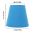 Soft Lighting E14 Retro Blue Fabric Lampshades 3pcs for Bedside 2