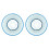 Soft Lighting E14 Retro Blue Fabric Lampshades 3pcs for Bedside 14