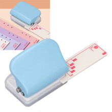 Light Blue 3 Hole Puncher, 5 Sheets Capacity, Suitable for A4 A5 B5