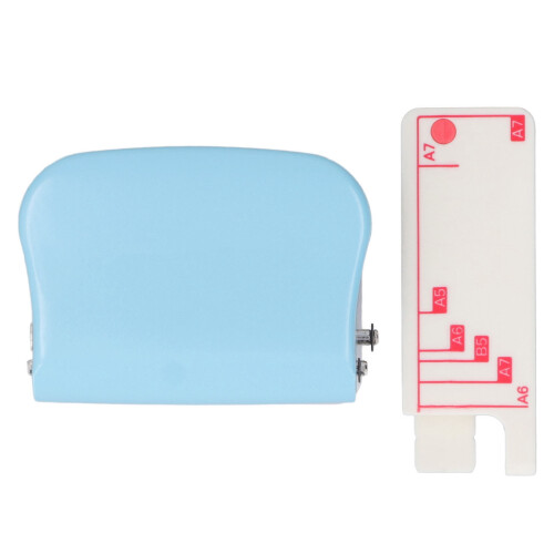 Light Blue 3 Hole Puncher, 5 Sheets Capacity, Suitable for A4 A5 B5 2