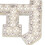 BRIDE Design Perl-Strassstein Buchstaben-Patch 5er-Pack 8