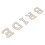 BRIDE Design Perl-Strassstein Buchstaben-Patch 5er-Pack 12