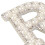 BRIDE Design Perl-Strassstein Buchstaben-Patch 5er-Pack 4