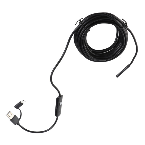Waterproof 5.5mm Endoscope 5M for Android PC USB Type C with LED Light 2