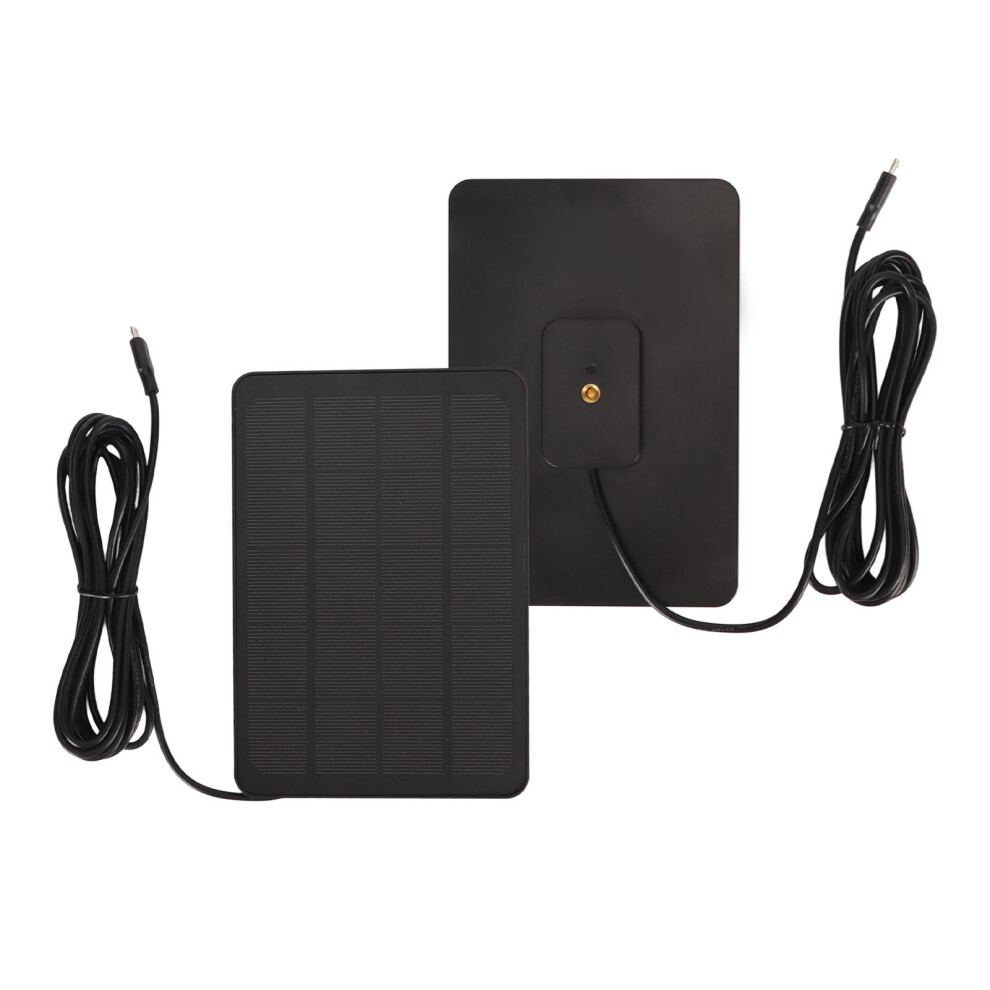 High-Efficiency Ip65 Solar Charger 5V 4W For Usb Cameras Black 9371353146310