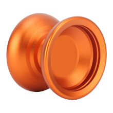 Kids Yoyo Toy Alloy Ball with Glove Strings, Orange, Strong Stable Rotation