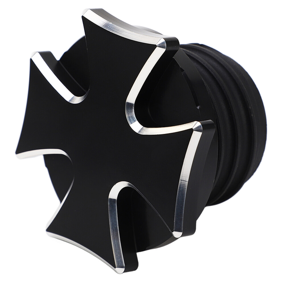 Cnc Aluminum Motorcycle Fuel Gas Tank Oil Cap Vent Replacement For Touring Black 7621353149715