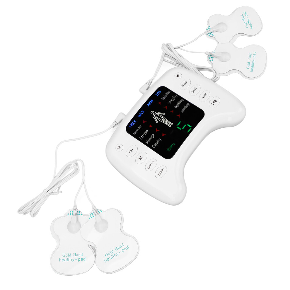 Dual Output Muscle Stimulator & Pulse Massager with 8 Modes