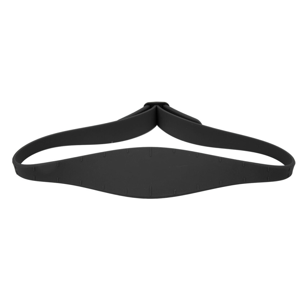Unisex Black Adjustable Curved Silicone Neckline Shaving Template For Children & Adults