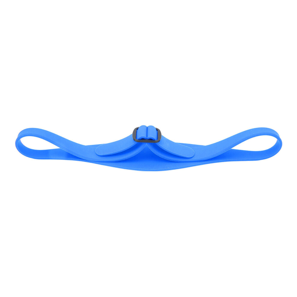 Unisex Blue Silicone Neckline Shaving Guide Adjustable Curved Hair Trimming Template