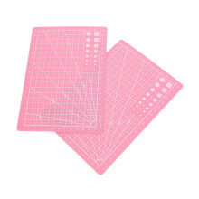 2pcs Double Sided Self Healing Cutting Mat PVC Engraving Art Mat For Sewing DIY Scrapbooking Pink